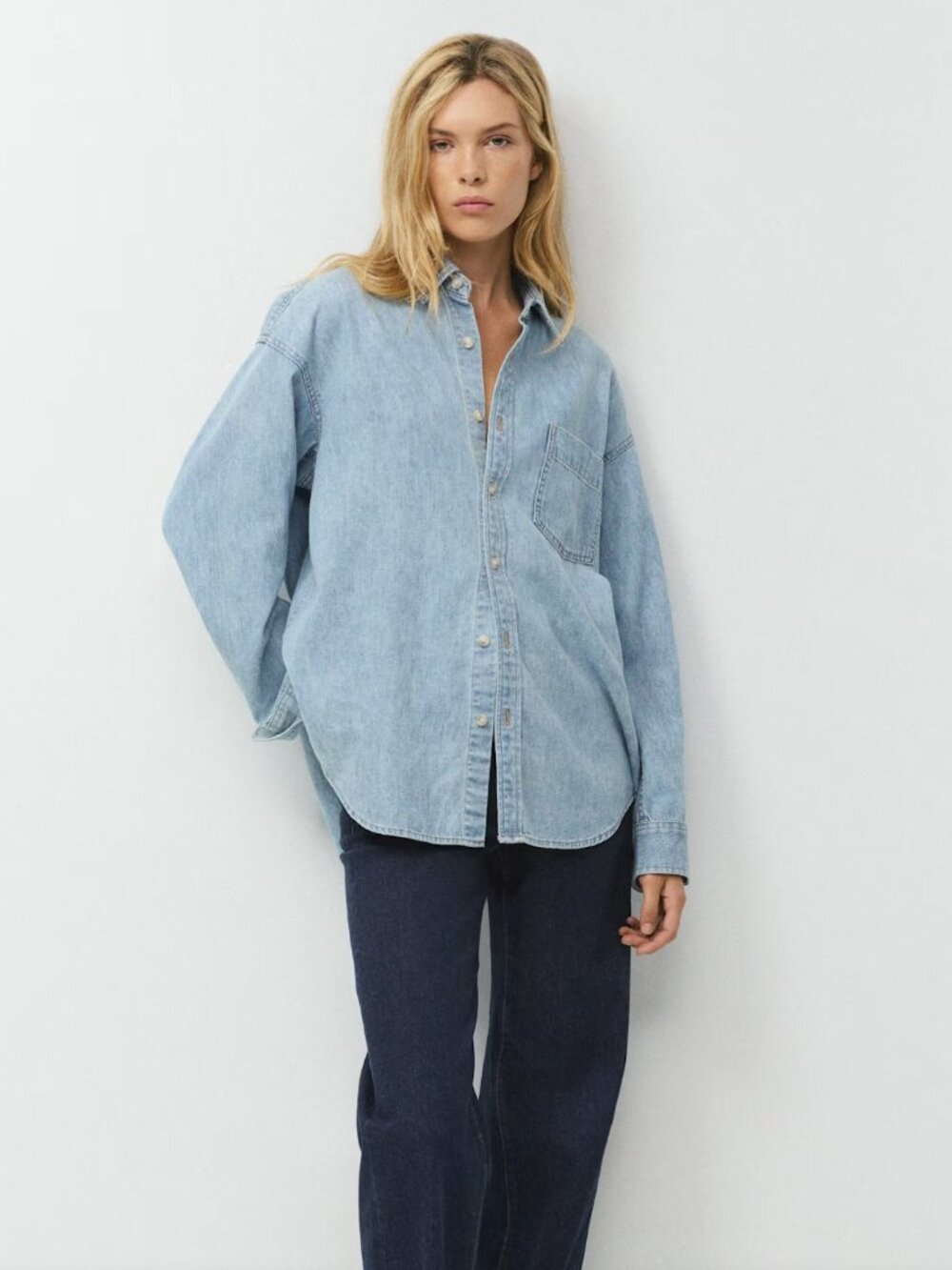 artizia denem forum 80s comfy denim shirt